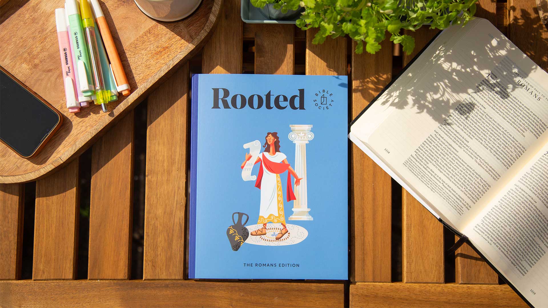 The Rooted subscription journal takes you deeper into Scripture with reflections, activities, and lots of space to be creative. 